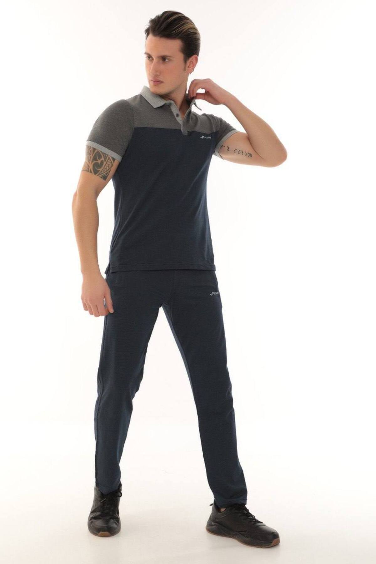 Erkek Royal Polo Yaka T-shirt Takım