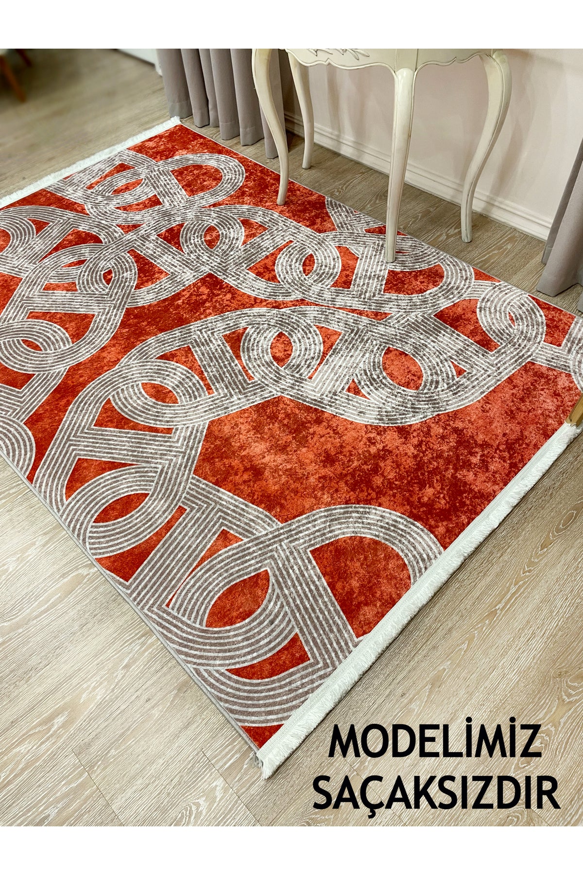 Çengel Desen Modern Desen Lateks Taban Halı
