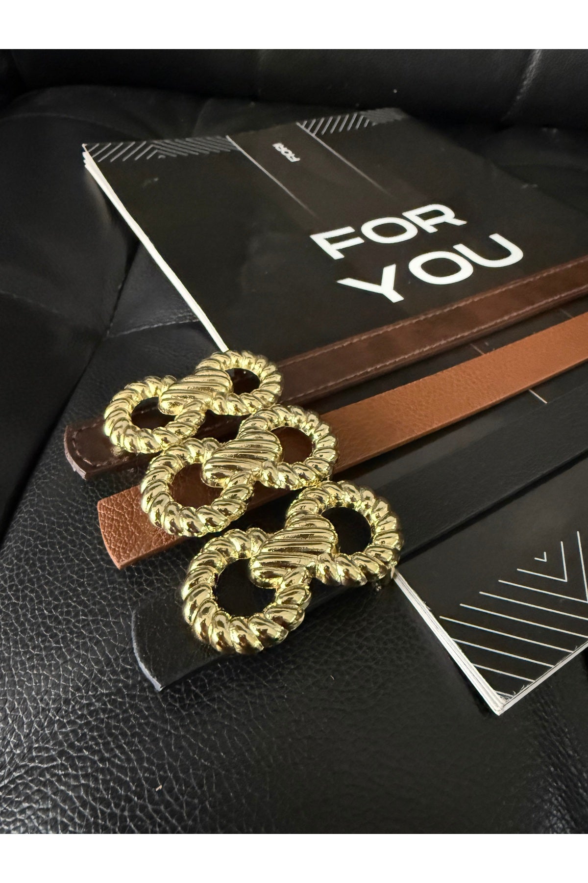 Burgu Gold Tokalı Ince Kadın Kemeri, Ceket Kemeri, Gömlek Kemeri, Elbise Kemeri