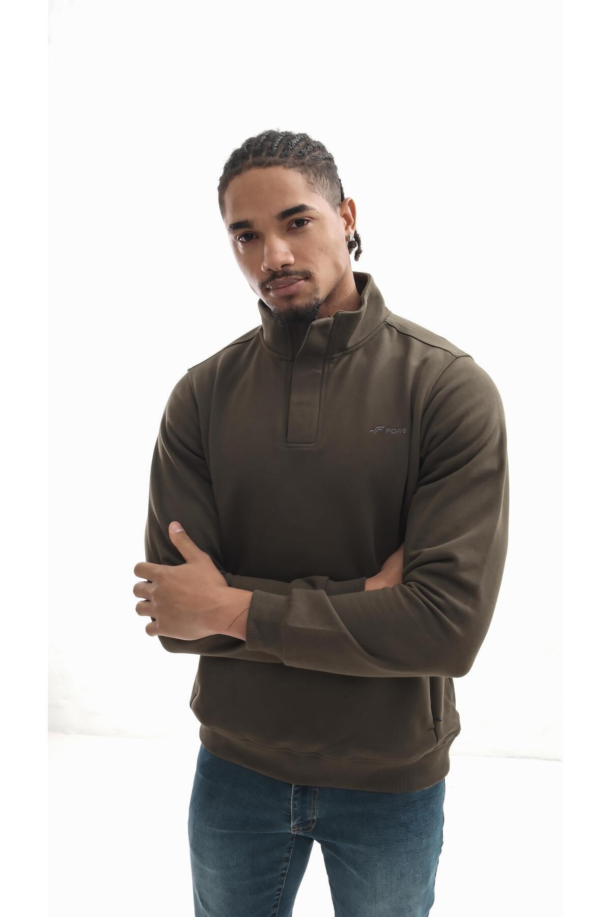 Boğazlı sweatshirt