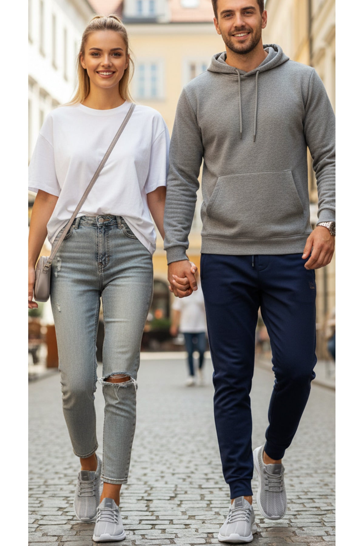 Unisex Gri Triko Fileli Spor Ayakkabı - Hafif Tabanlı, Günlük Yürüyüş ve Koşu Ayakkabısı