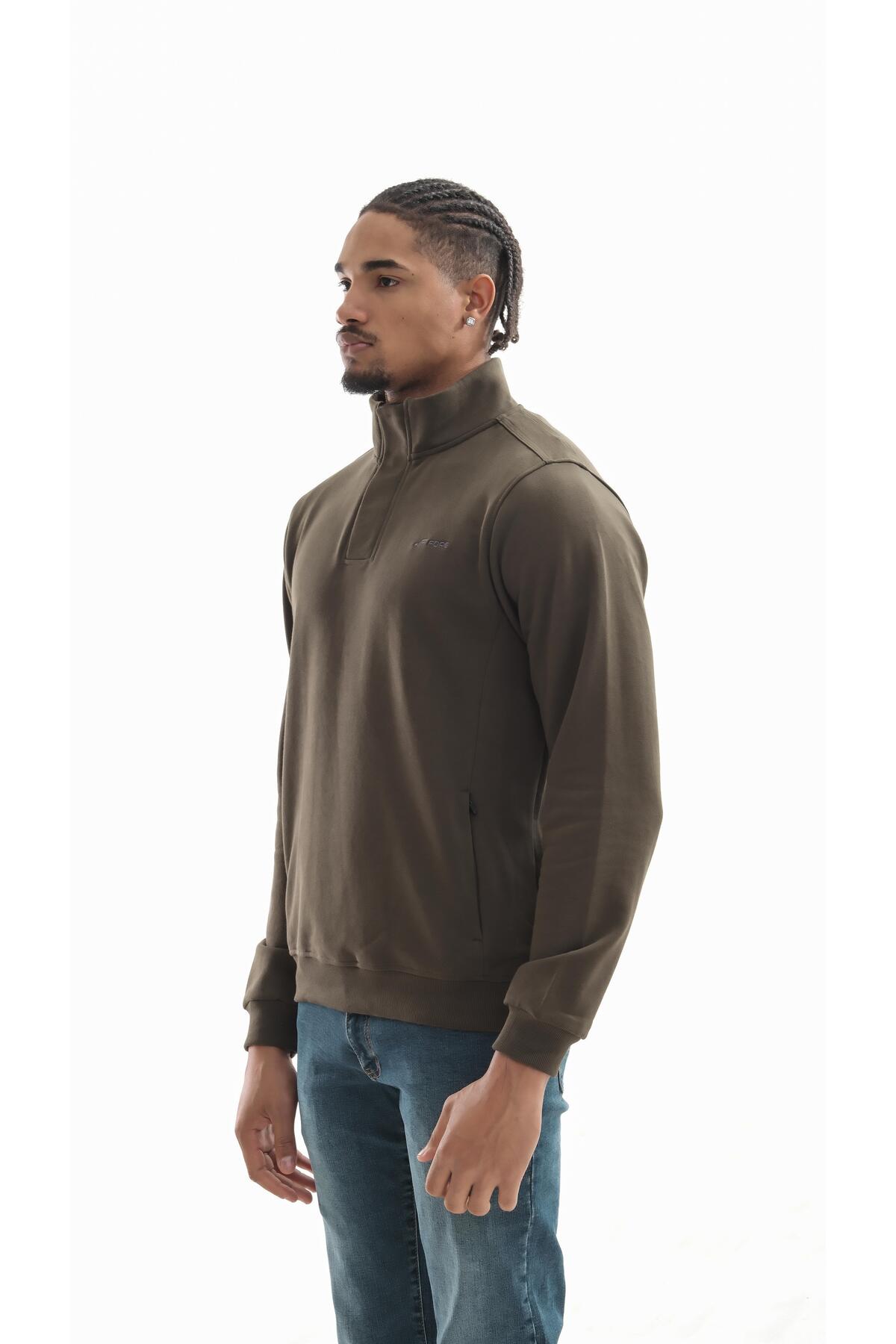 Boğazlı sweatshirt