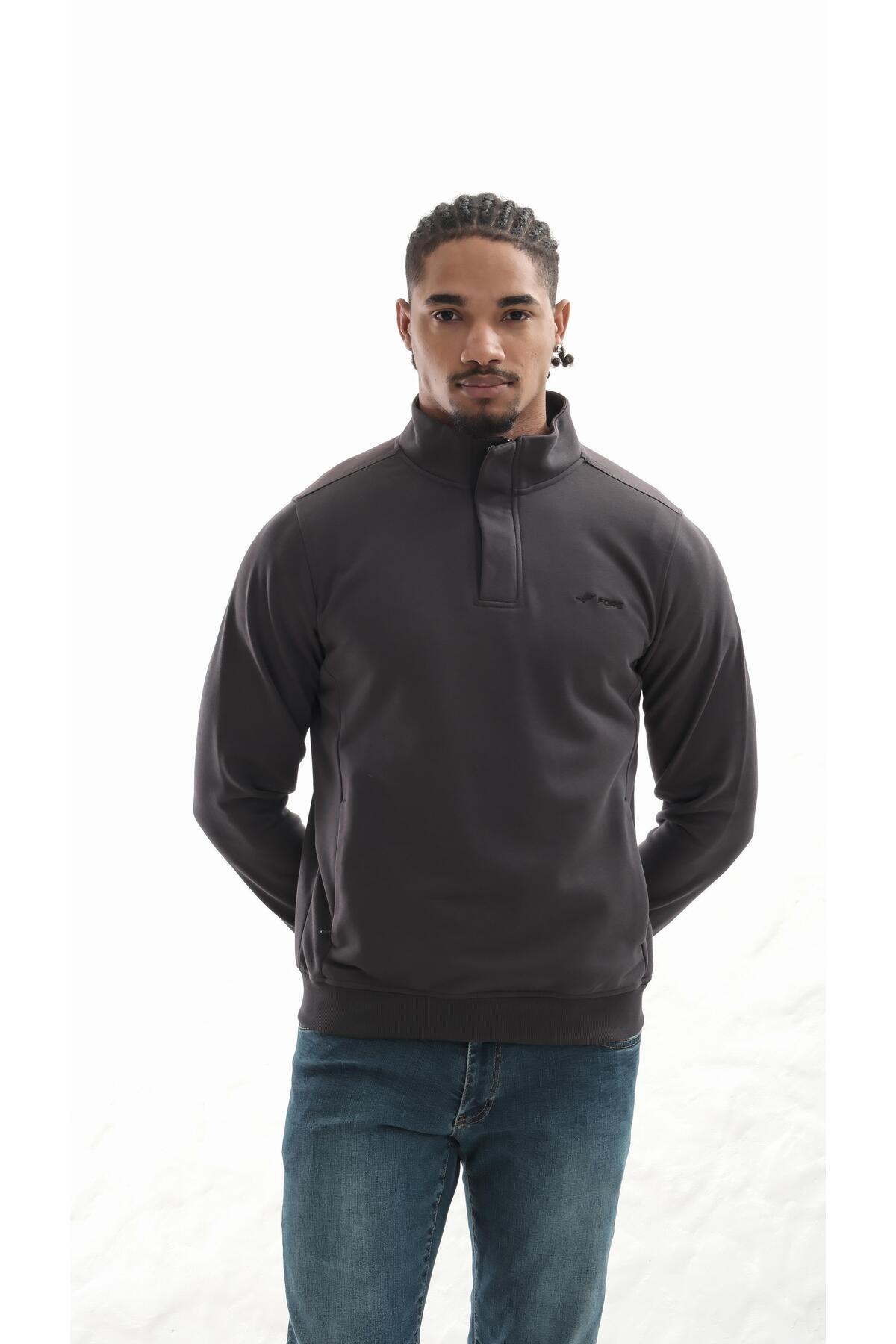Boğazlı sweatshirt