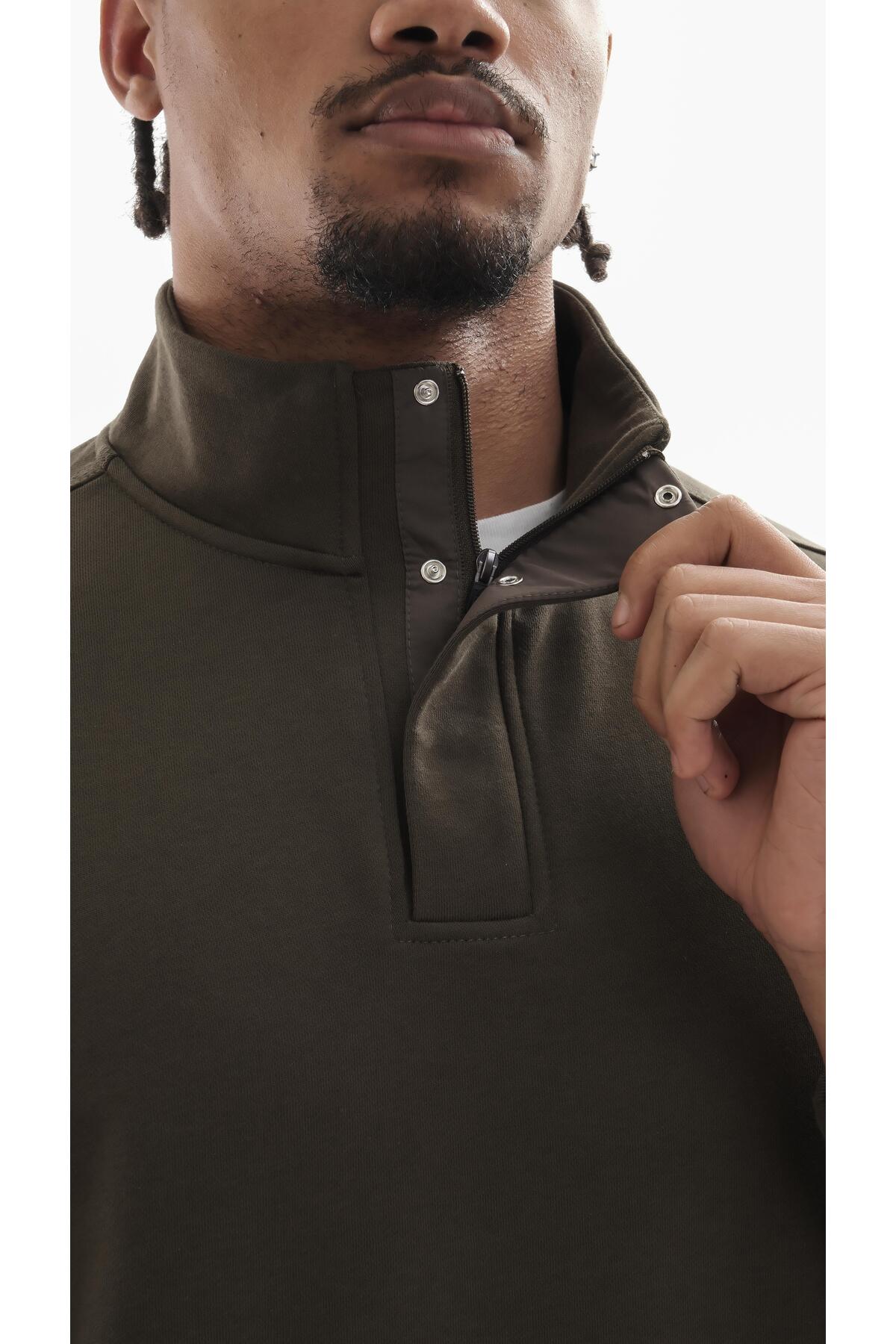 Boğazlı sweatshirt