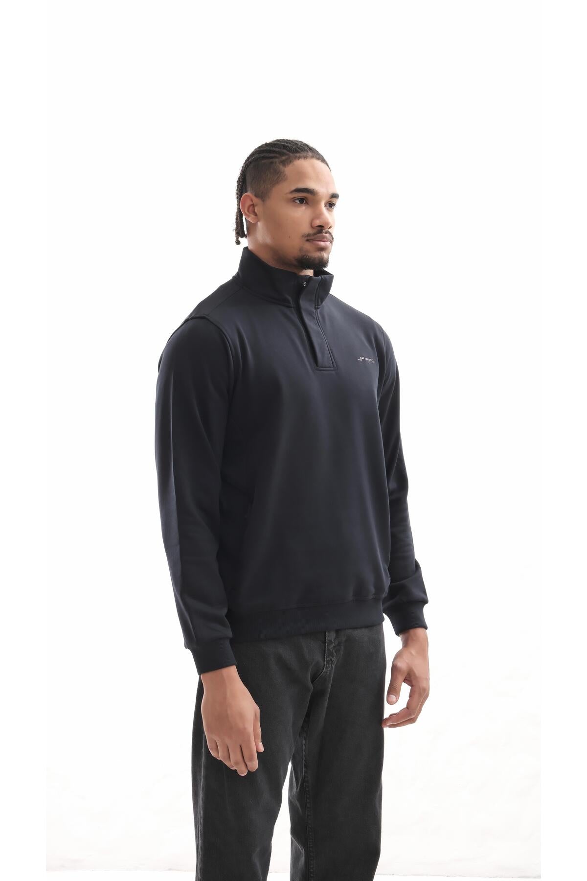 Boğazlı sweatshirt