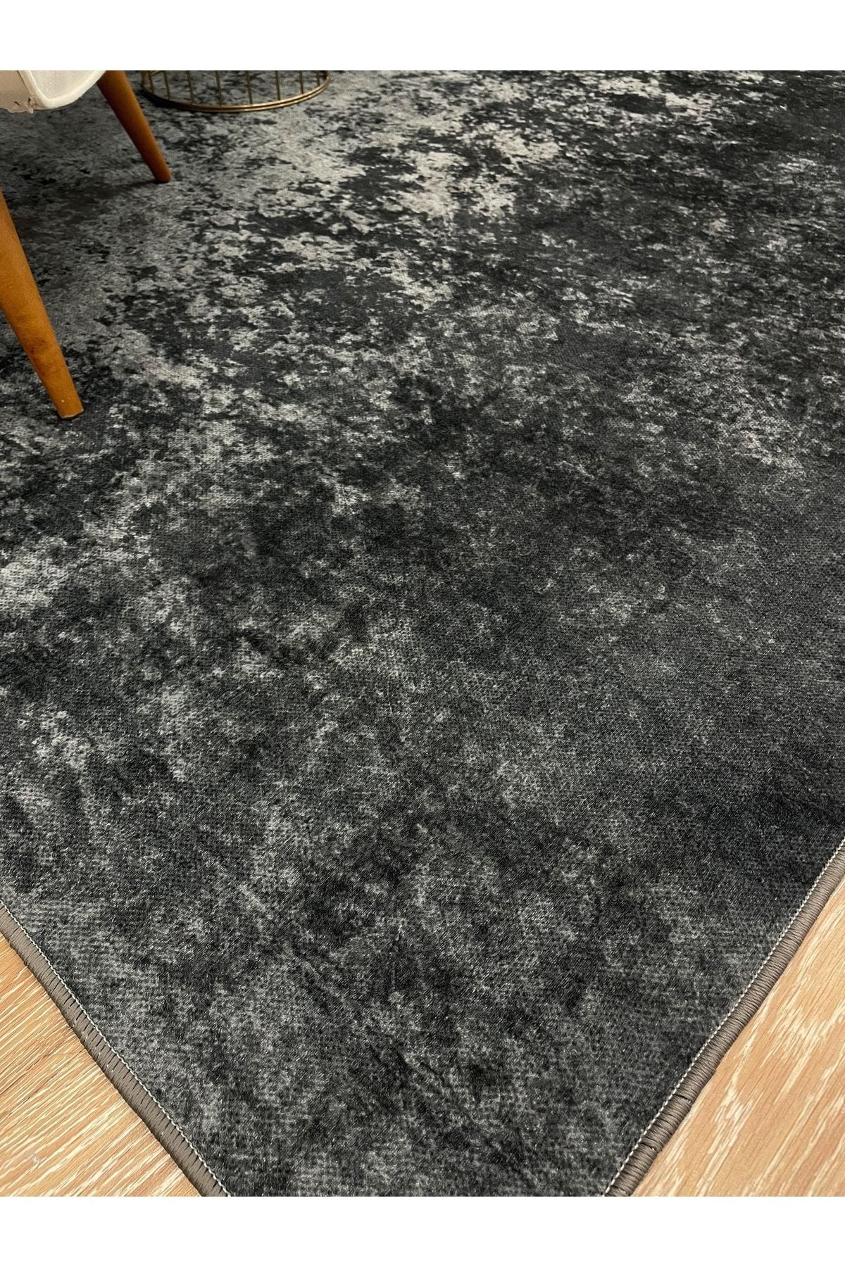 Düz Gri Lateks Modern Halı