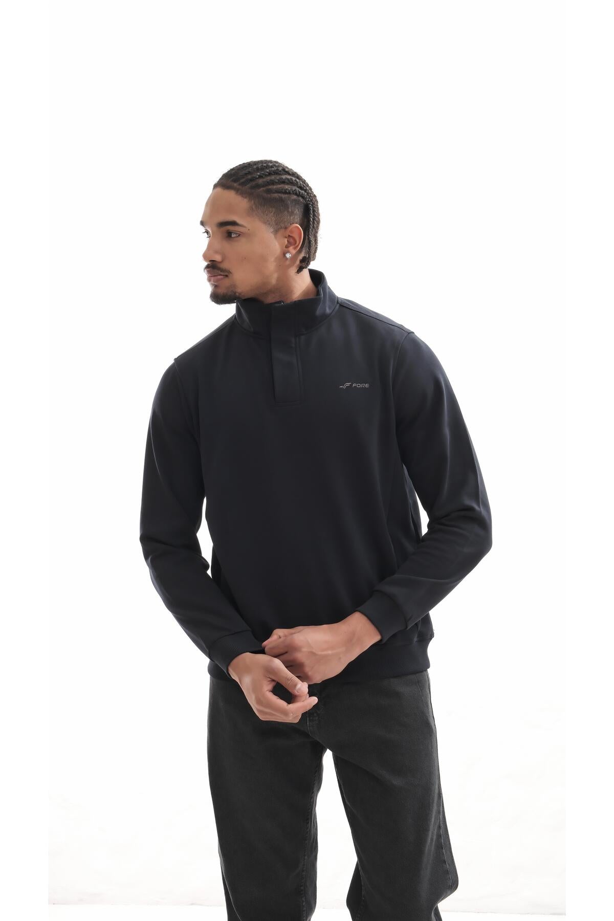 Boğazlı sweatshirt