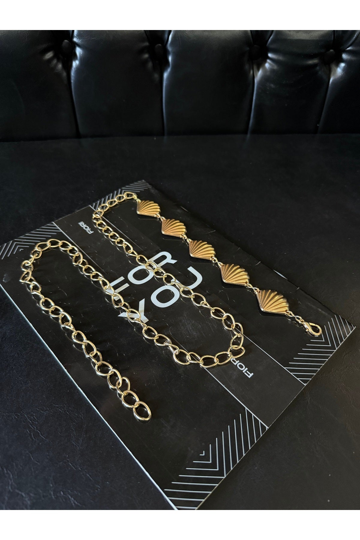 Gold Detaylı İsridye Zincir Kemer Bel Kemeri,Elbise Kemeri,Etek Kemeri,Pantolon Kemeri