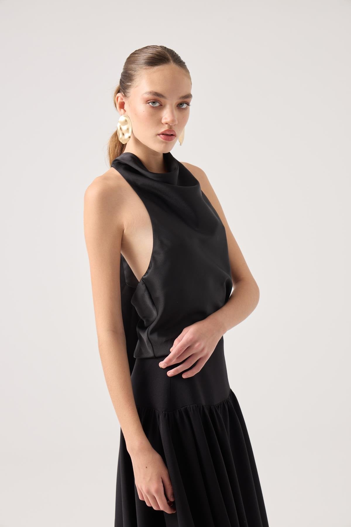 Dalia Bluz Siyah Siyah L