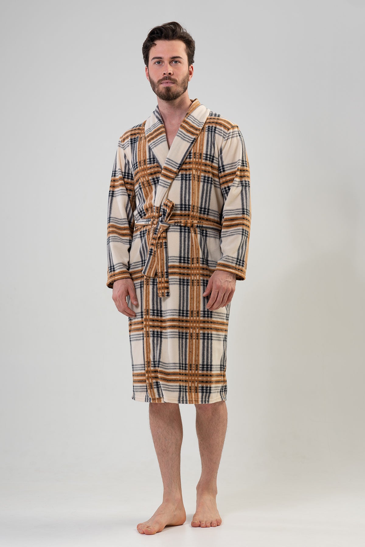 ERKEK POLAR SAL YAKALI UZUN KOL UZUN CEPLI SABAHLIK