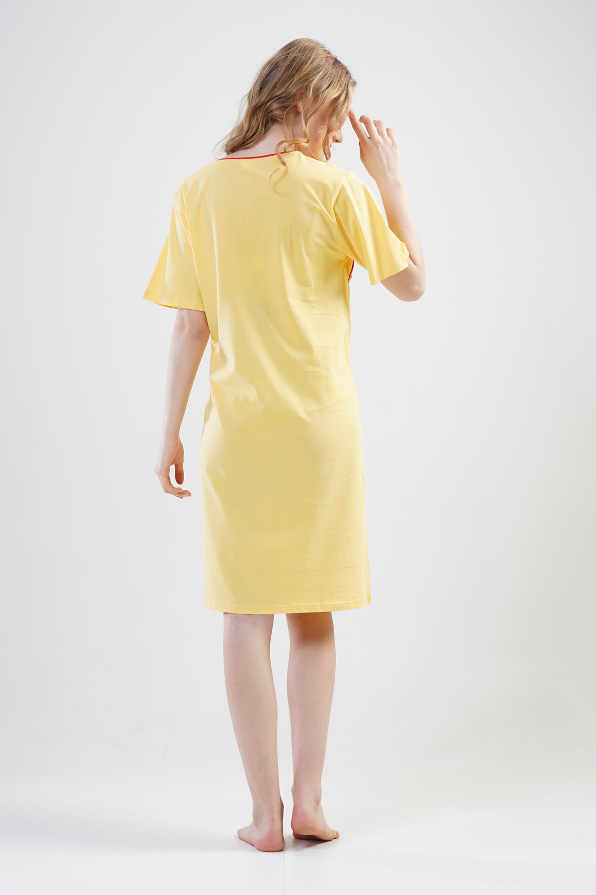 BAYAN P.SUPREM CIFT PATLI KISA KOL HAMILE TUNIK