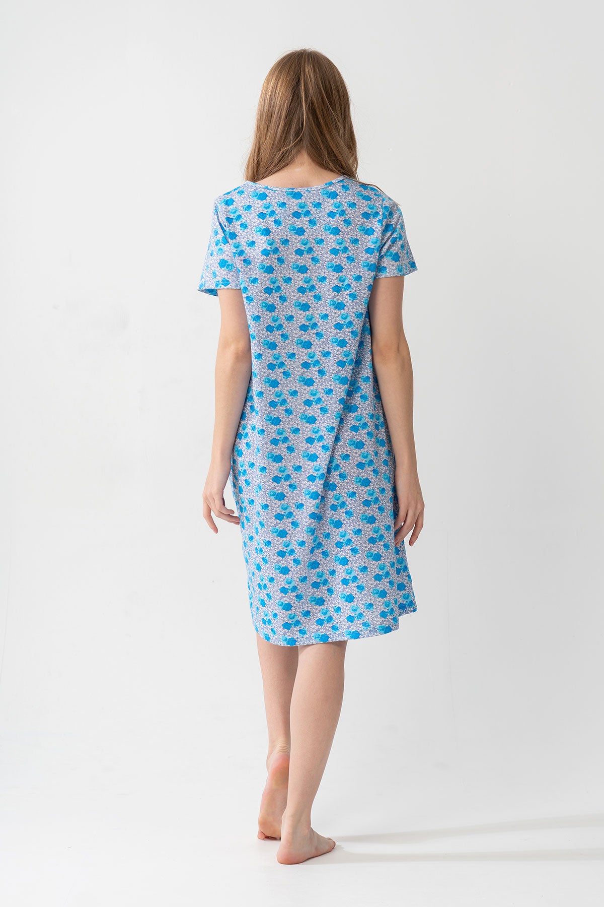 Woman Grandma Short Sleeve Nightgown