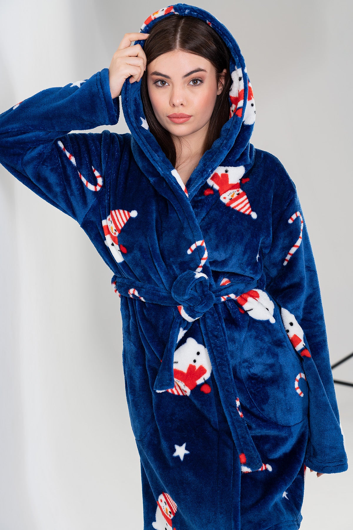 Woman Soft Christmas Dressing Gown