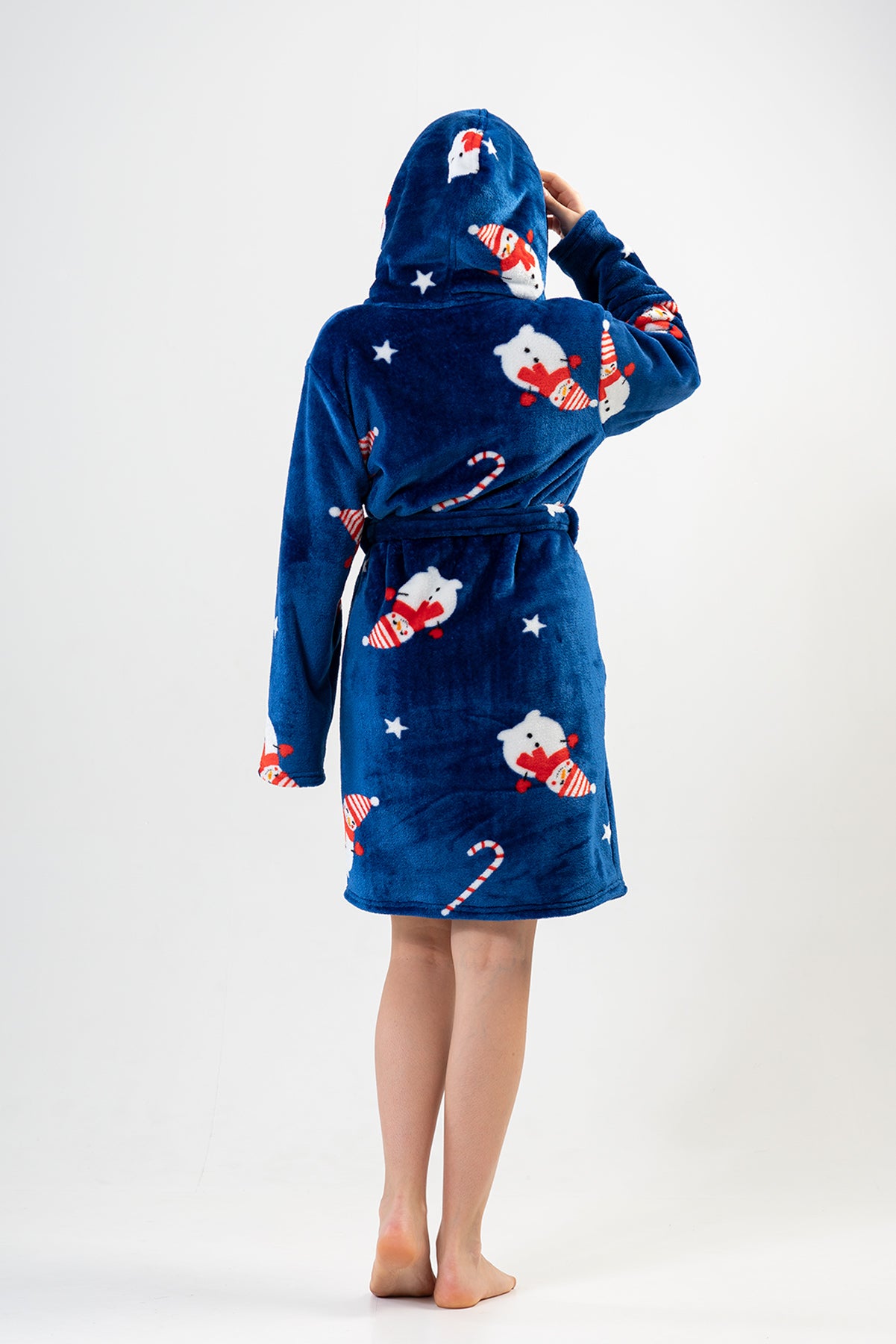 Woman Soft Christmas Dressing Gown