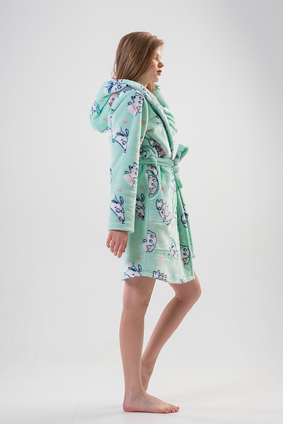 BAYAN SOFT KAPSONLU UZUN KOL CEPLI KISA SABAHLIK