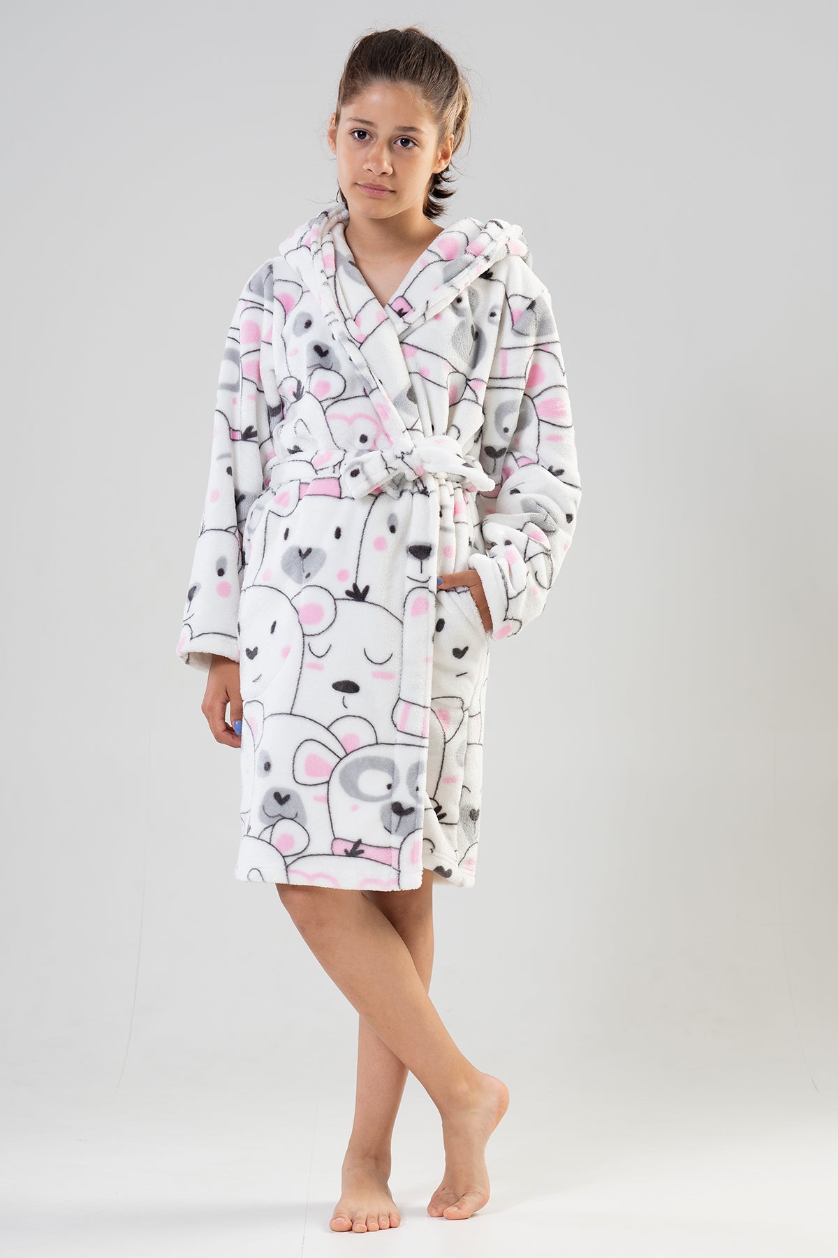 Kids' Girl White Dressing Gown