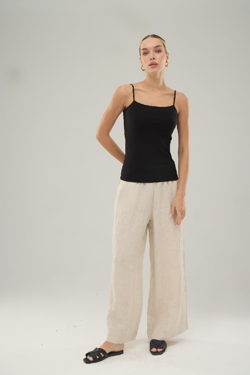 16305 Kadın İnce Askılı Bluz