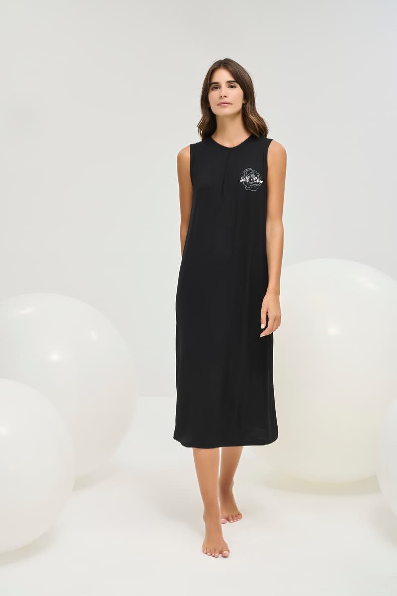 16467 Kadın Baskılı Elbise