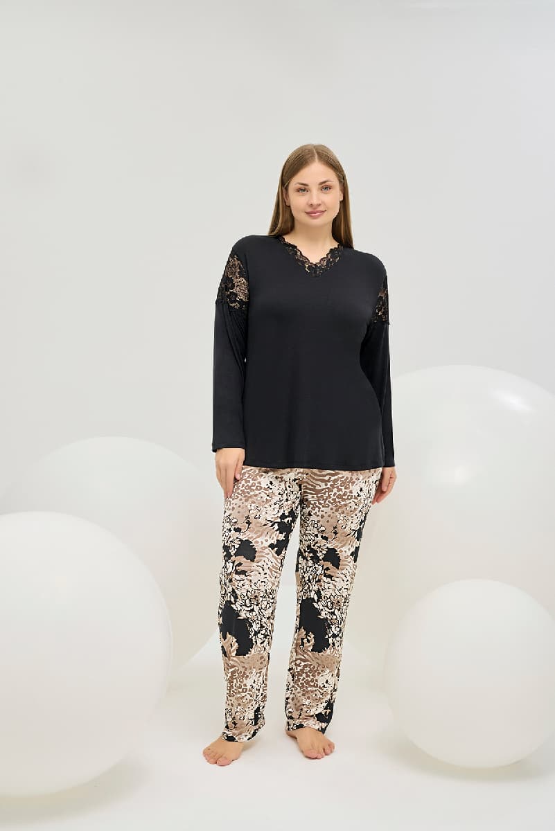 16516 Kadın Büyük Beden Pijama Takım