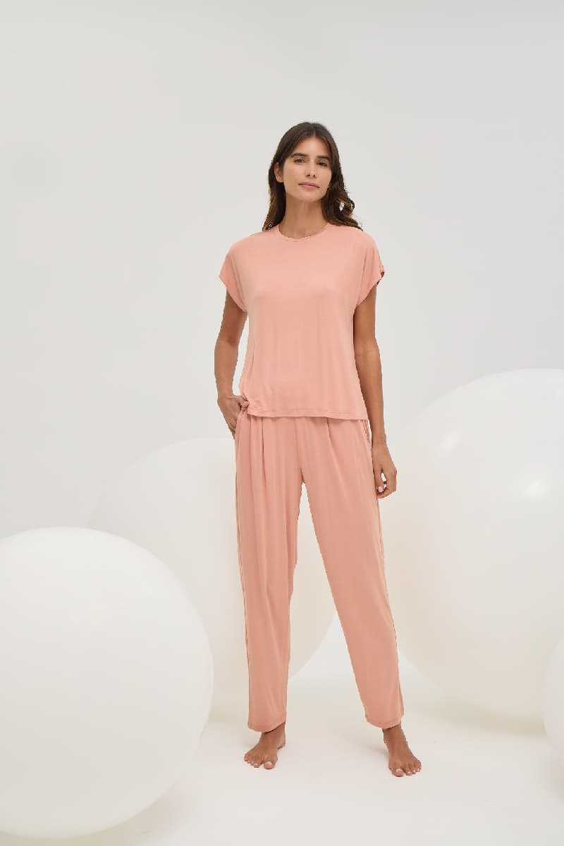 16512 Kadın Bisiklet Yaka Pijama Takım