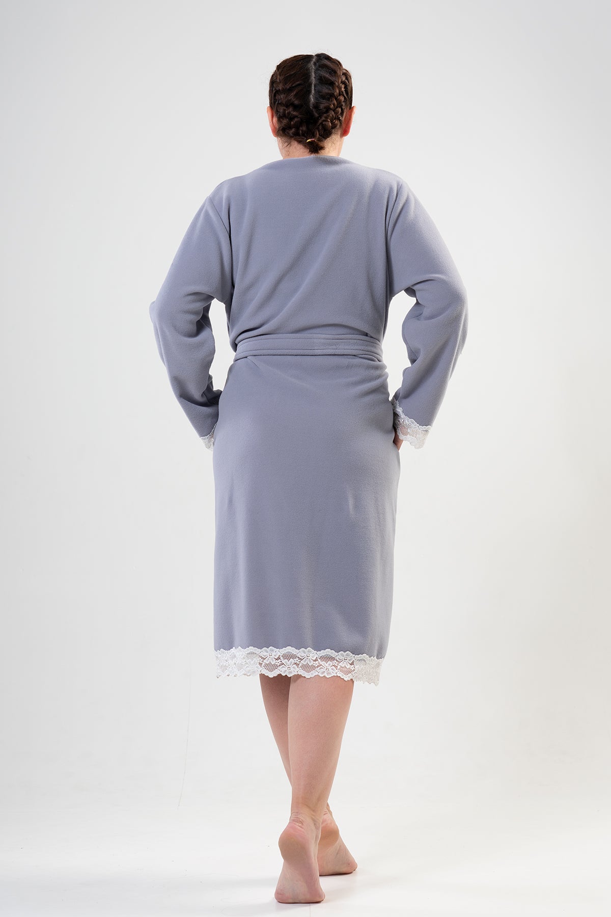 Woman XXL Lace Dressing Gown