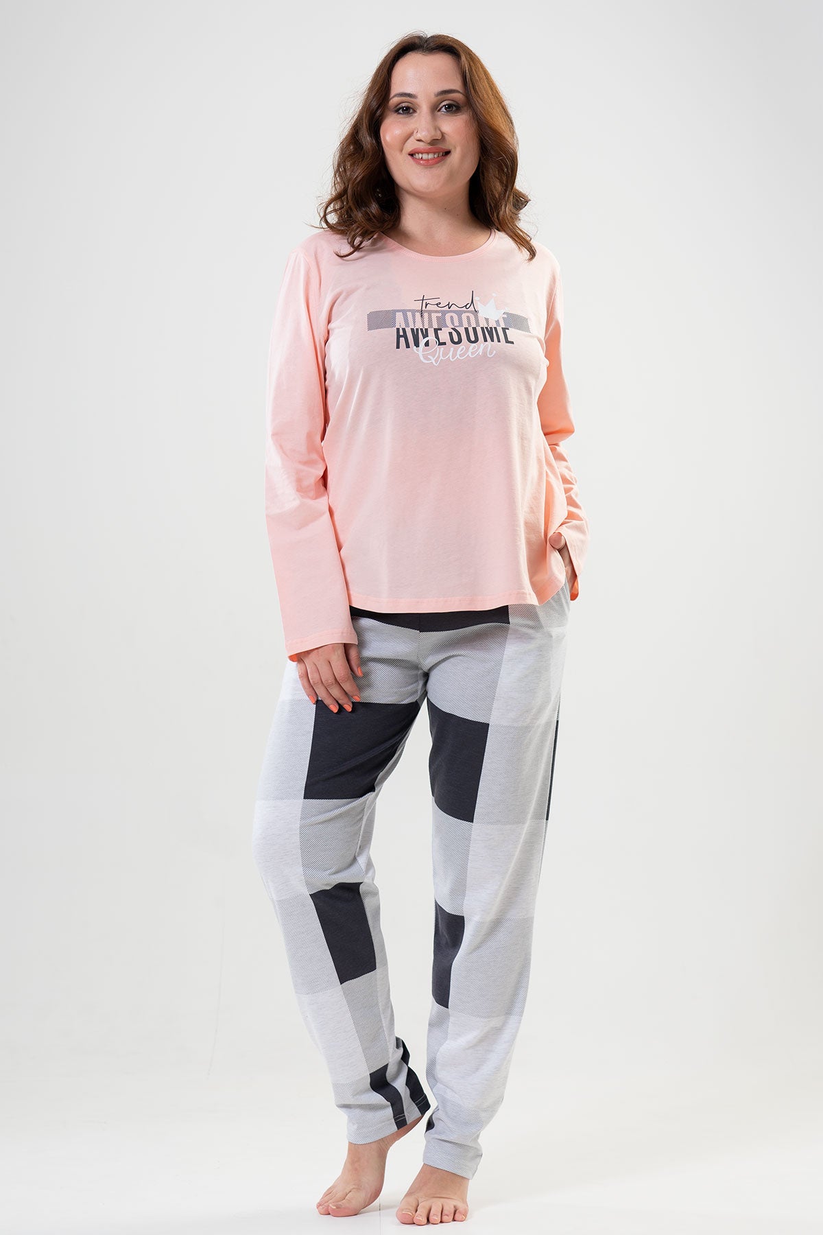 Woman Big Size Queen Pyjama Set