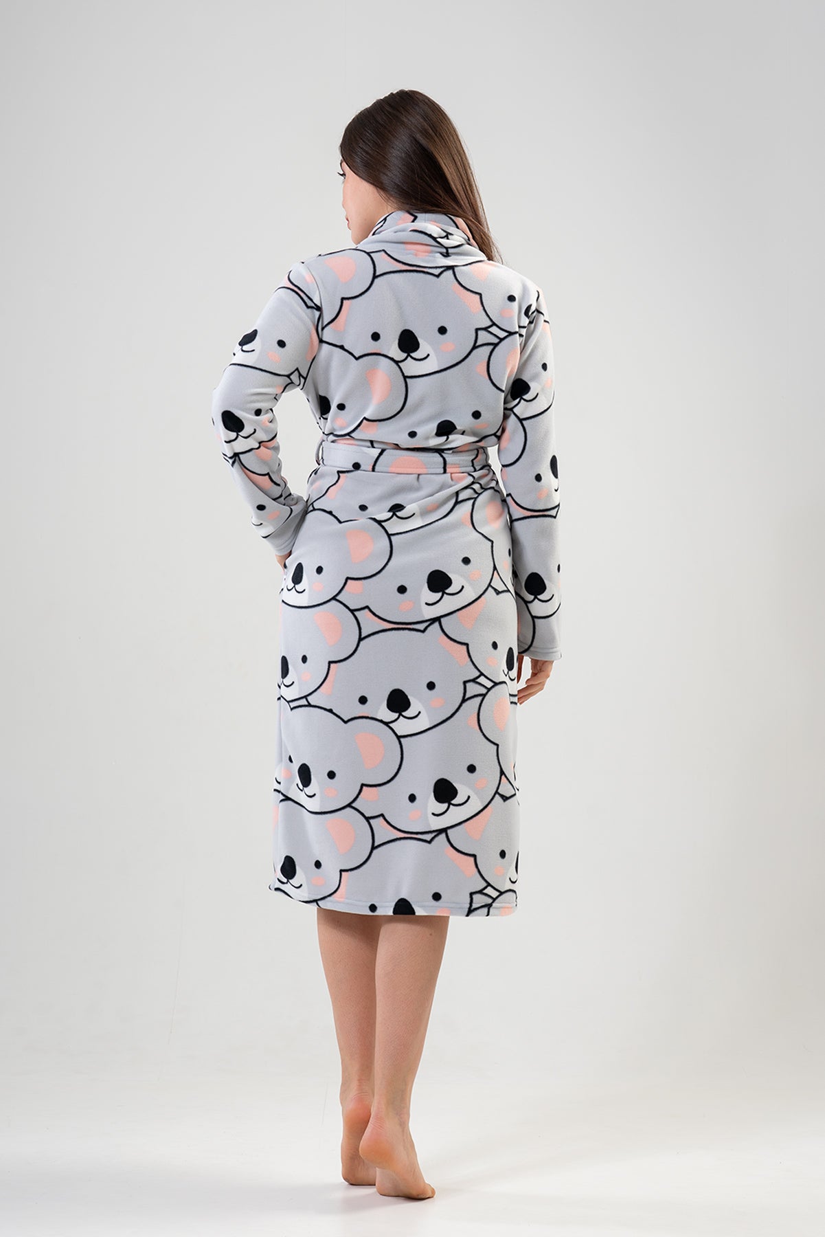 Woman Fleece Bear Dressing Gown