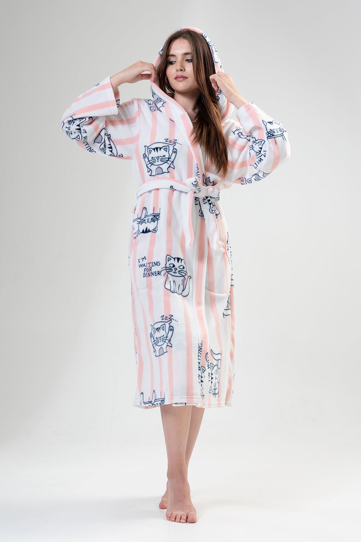 Woman Diny Dressing Gown