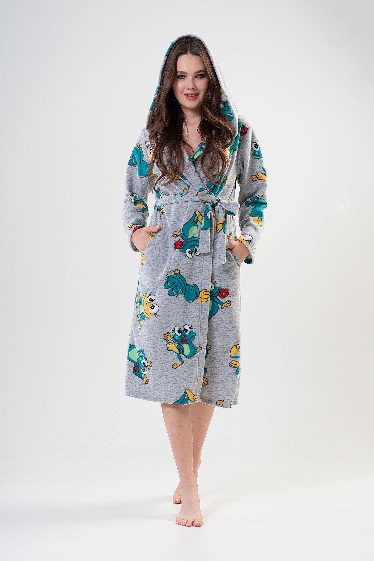 Woman Frogy Long Dressing Gown
