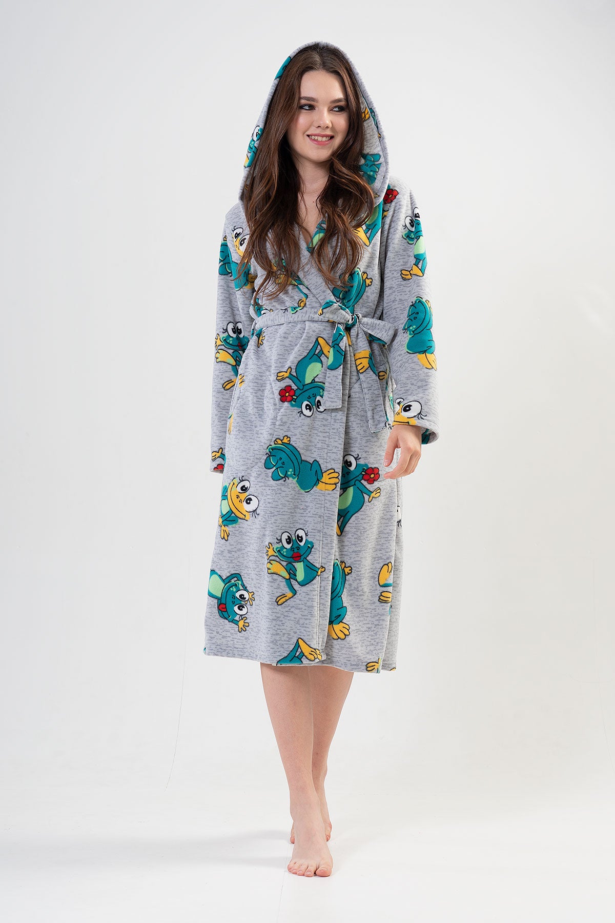 Woman Frogy Long Dressing Gown