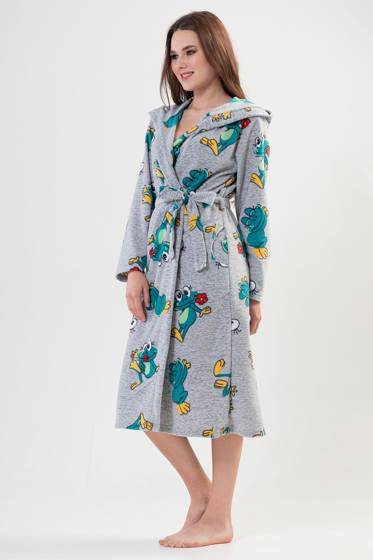 Woman Frogy Long Dressing Gown