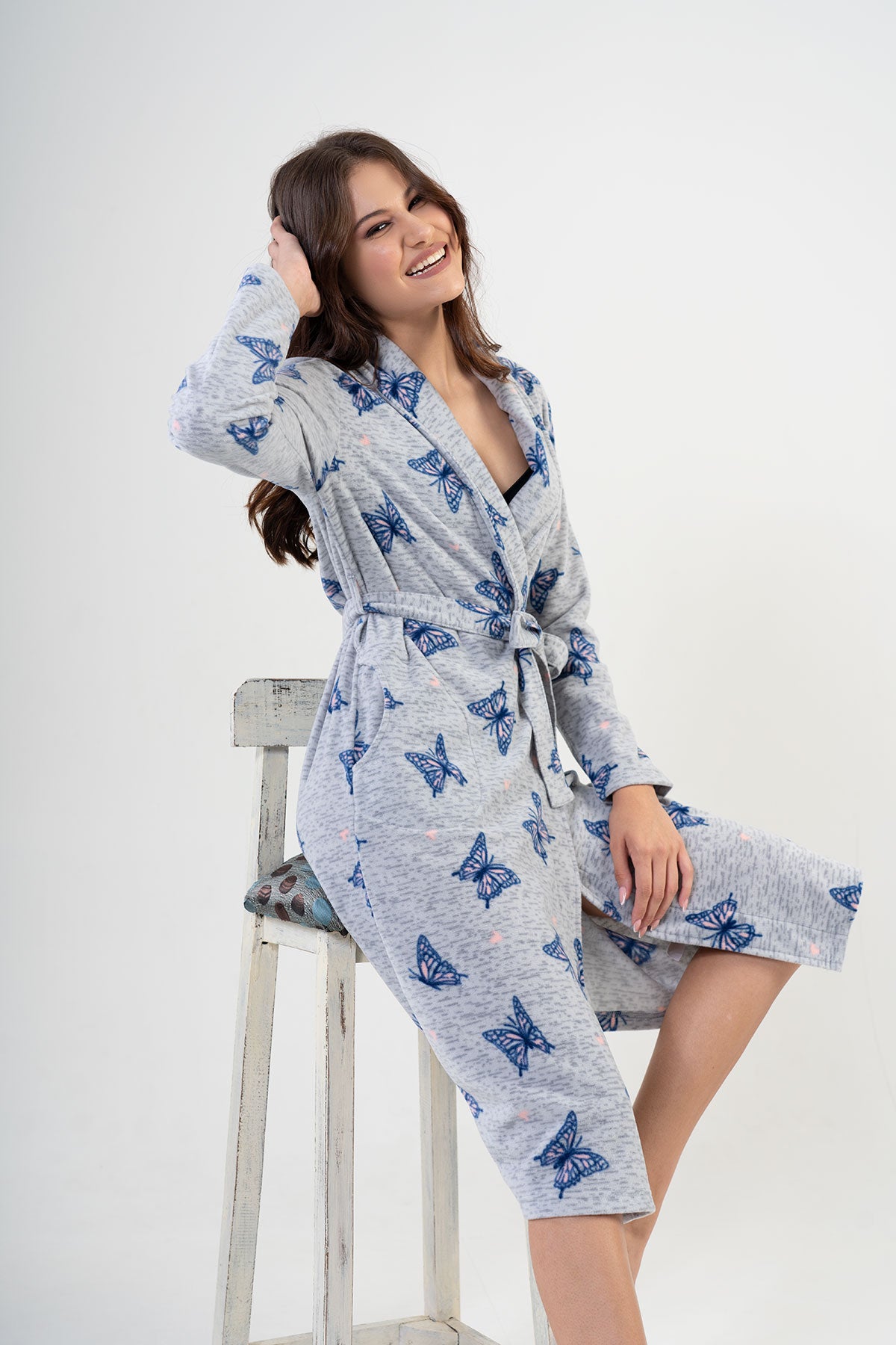 Woman Butterfly Dressing Gown