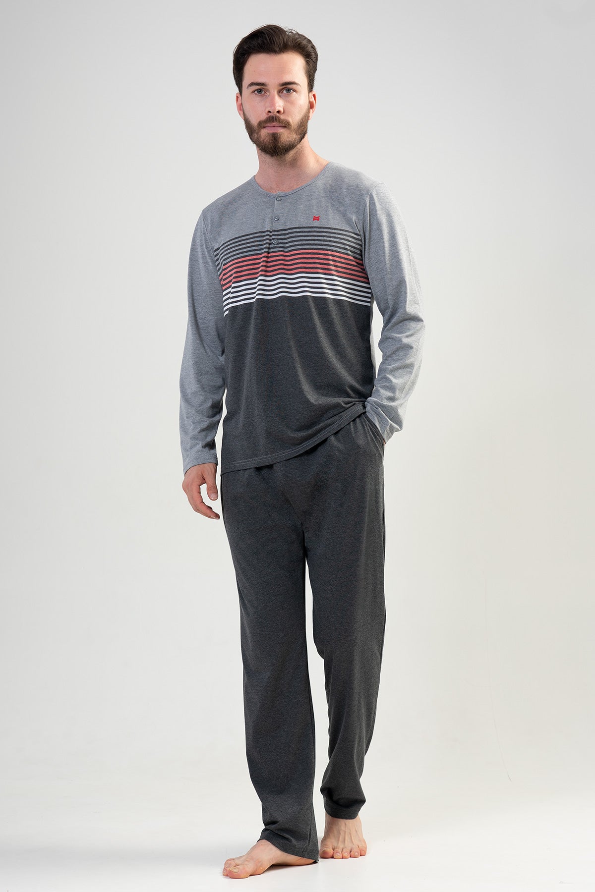 CEPLI ERKEK P.SUPREM XXL PATLI UZUN KOL PIJAMA TAKIM