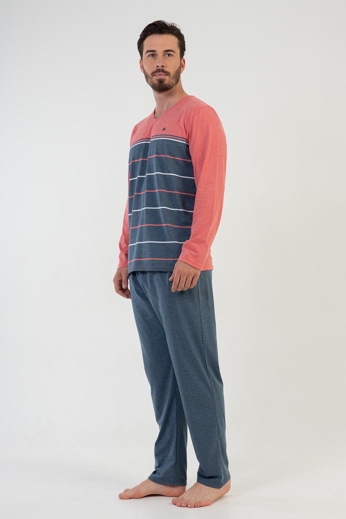 Man Coral Pyjama Set