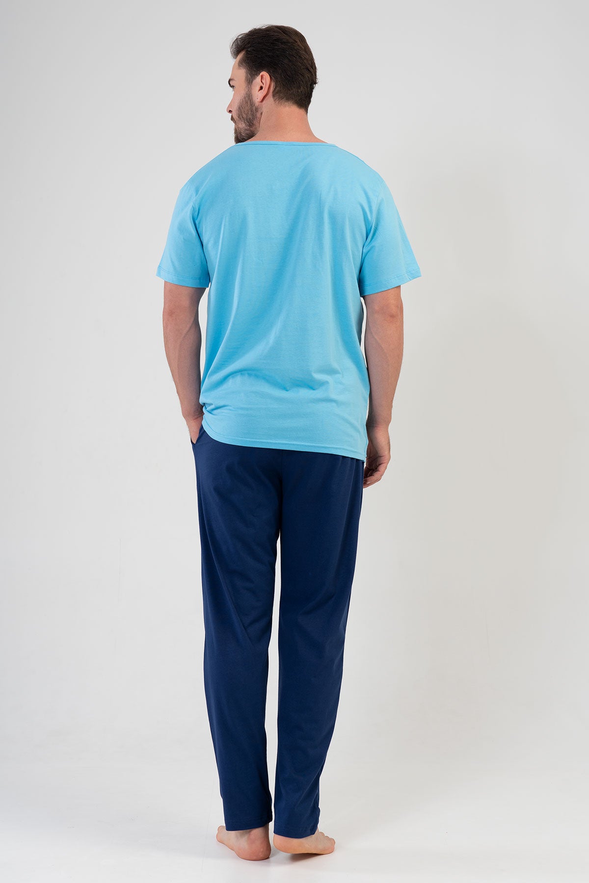 CEPLI ERKEK P.SUPREM XXL O YAKA KISA KOL PIJAMA TAKIM