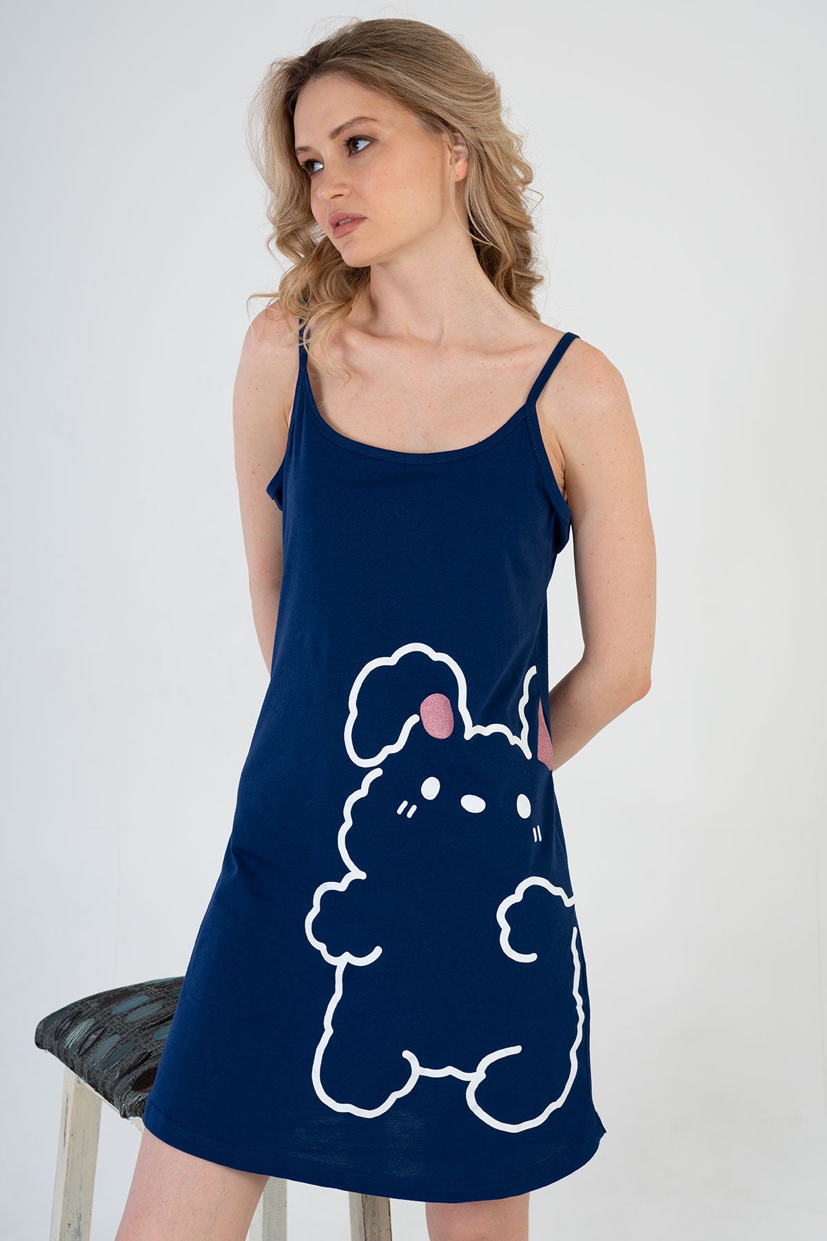 KADIN P.SUPREM IP ASKILI ETEGI OVAL TUNIK