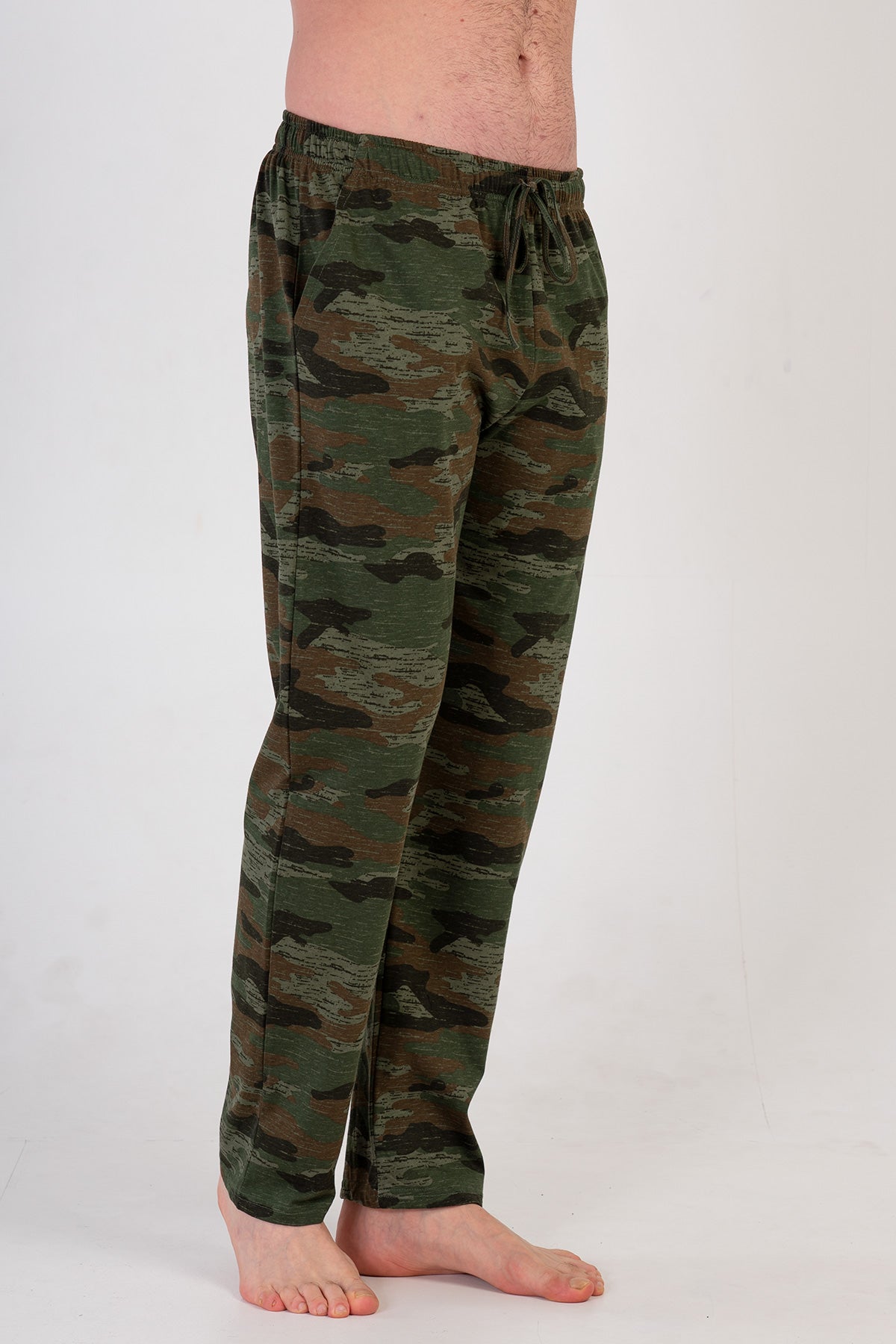 Man Pocket Detail Camouflage Pyjama Separate