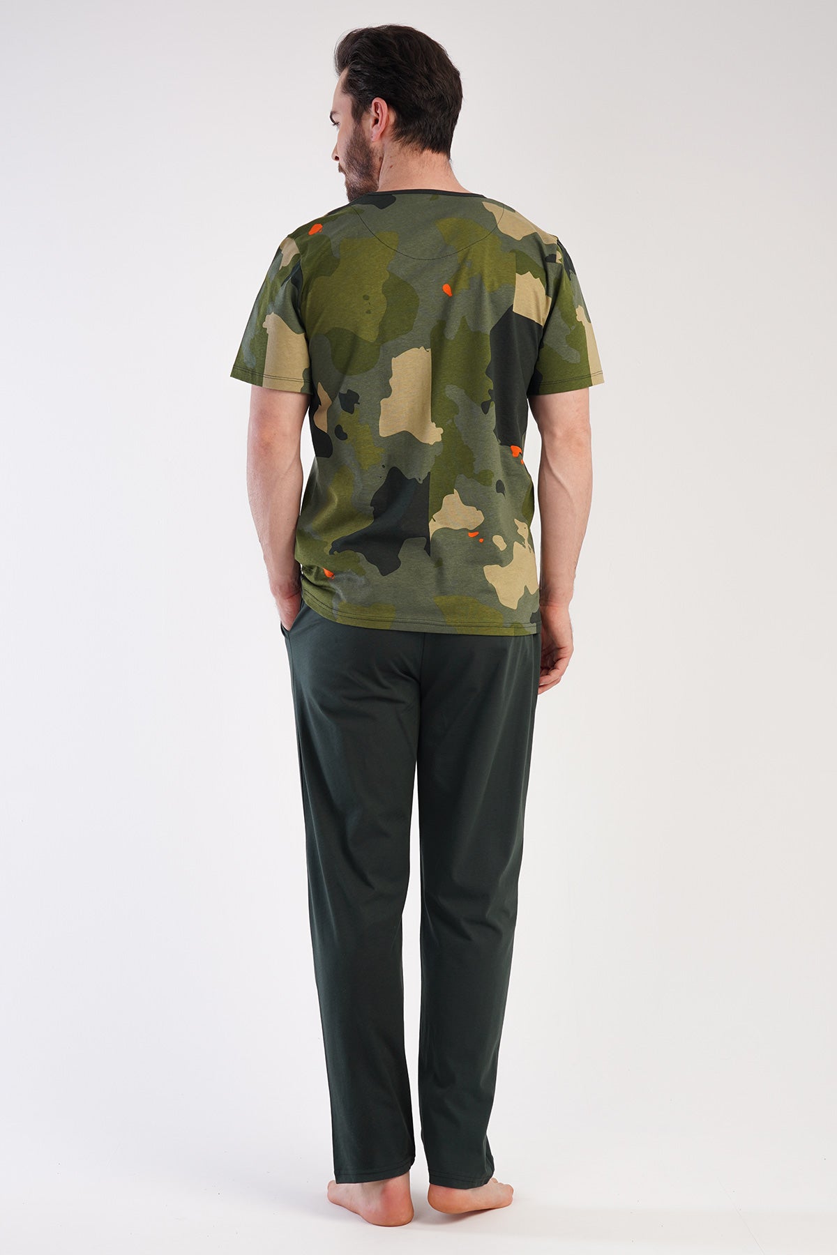 CEPLI ERKEK P.SUPREM XXL O YAKA KISA KOL PIJAMA TAKIM