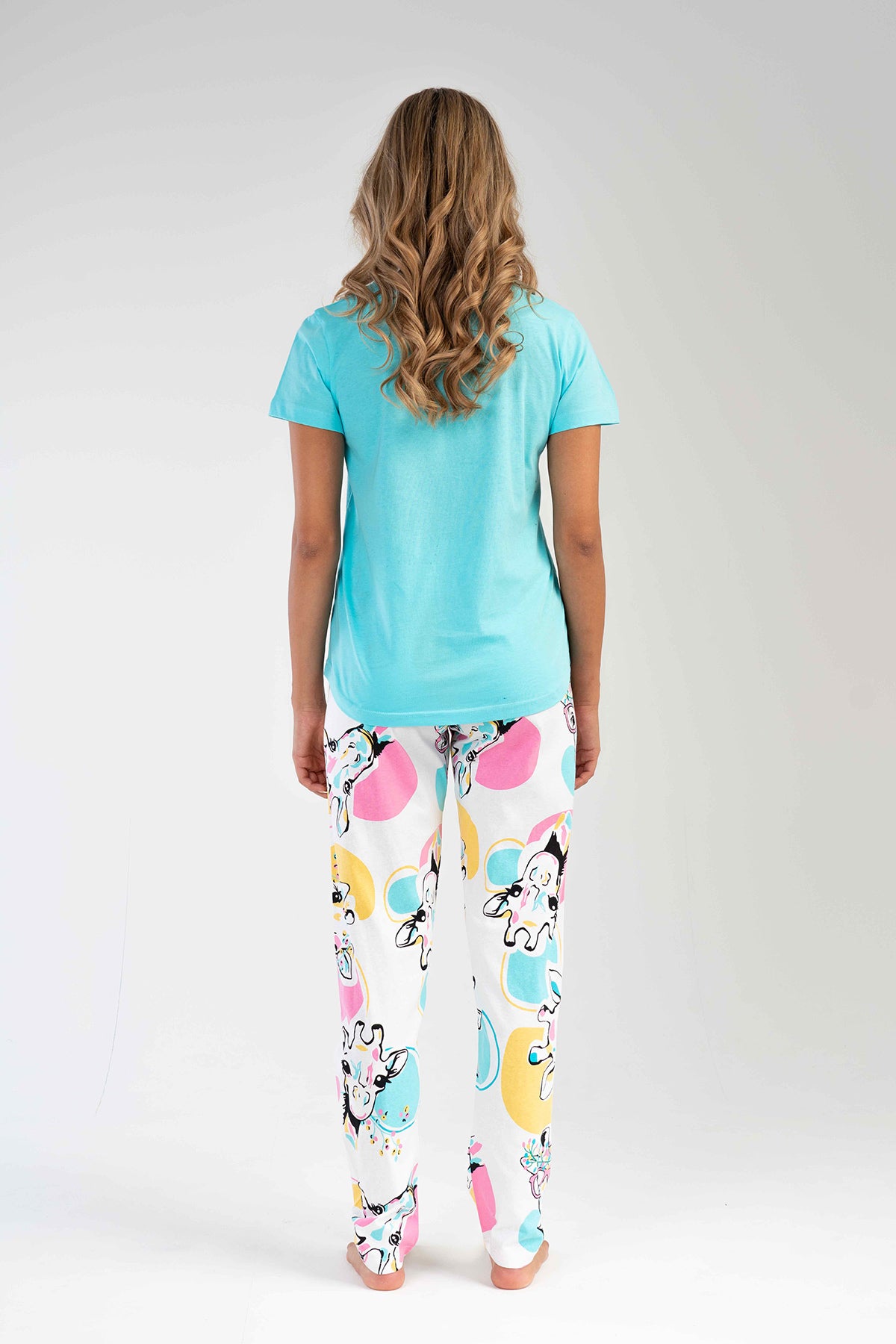 KADIN P.SUPREM O YAKA KISA KOL ETEGI OVAL PIJAMA TK