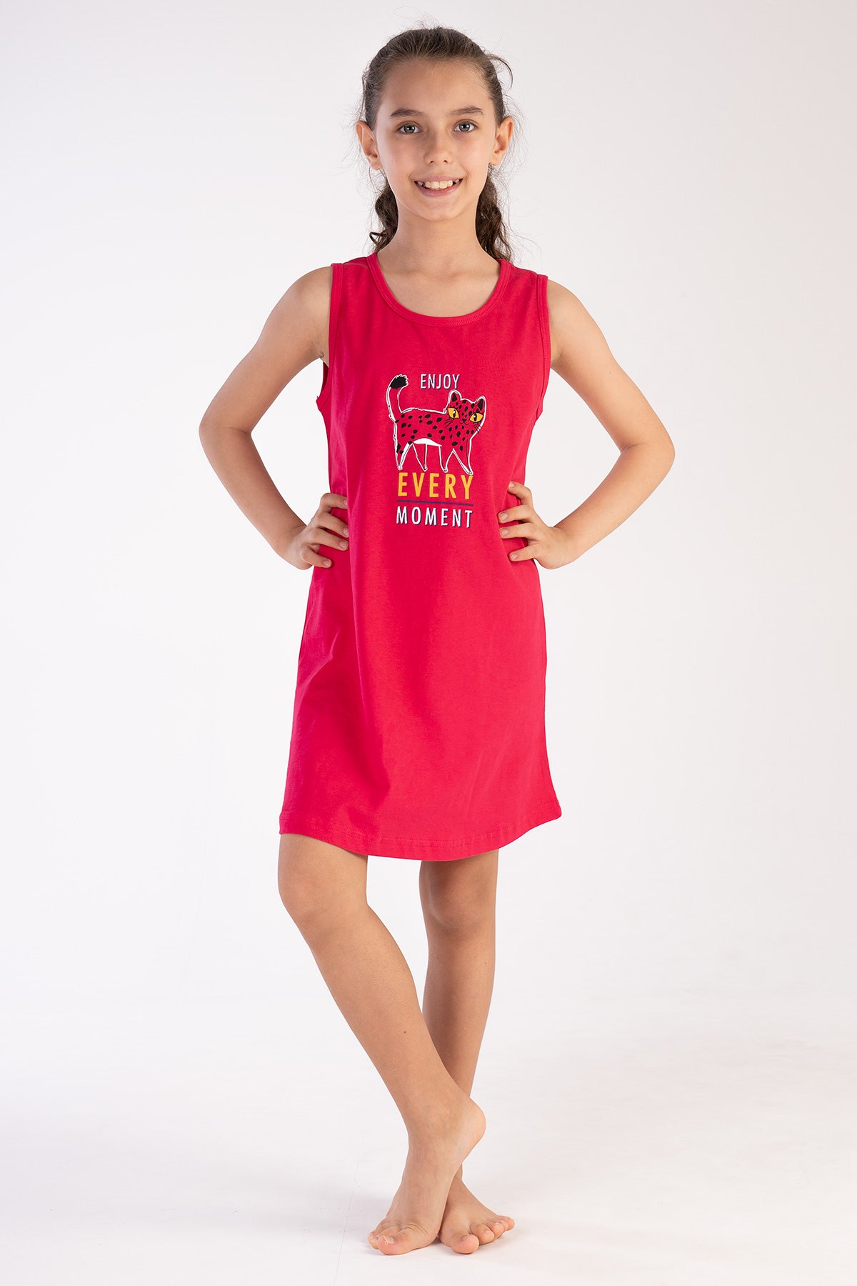 KIZ COCUK P.SUPREM KALIN ASKILI ETEGI OVAL TUNIK(3-4/9-10)