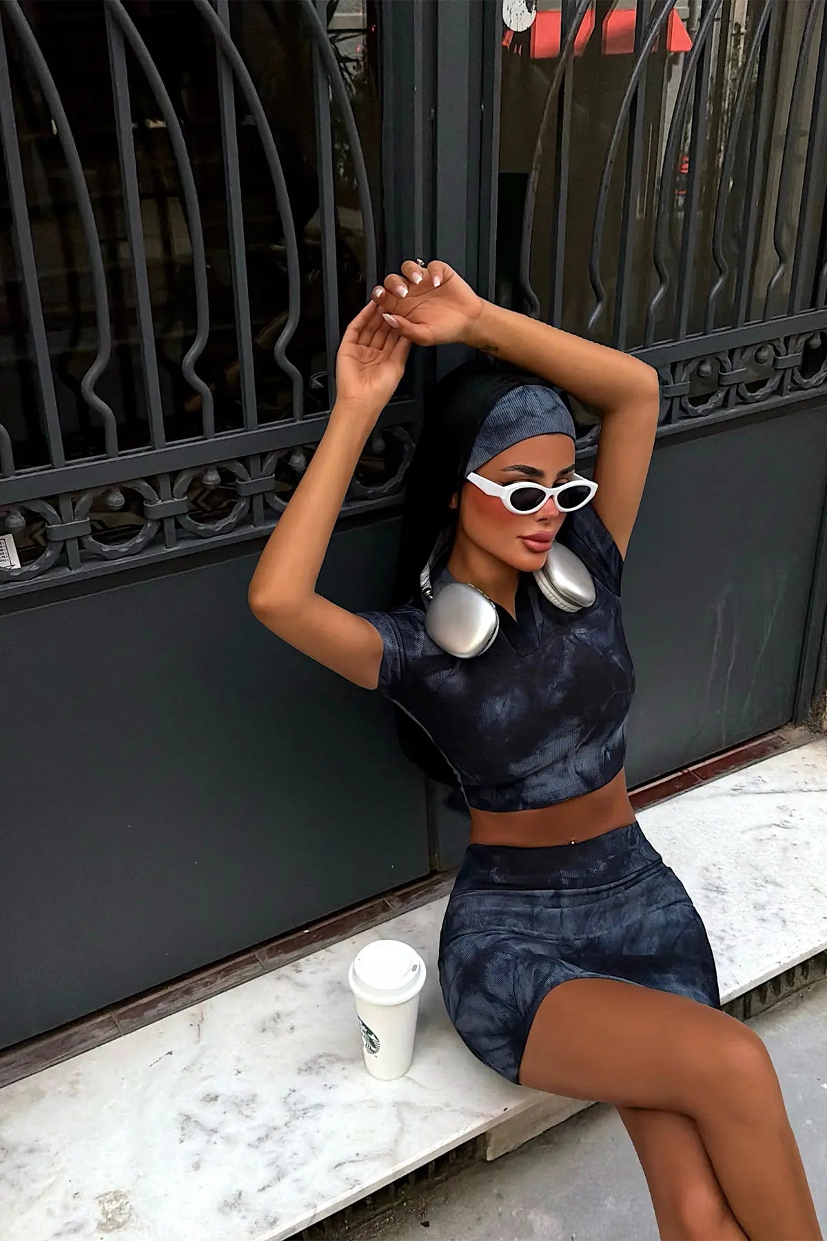 Lacivert Elevate 4 lü Yoga Set