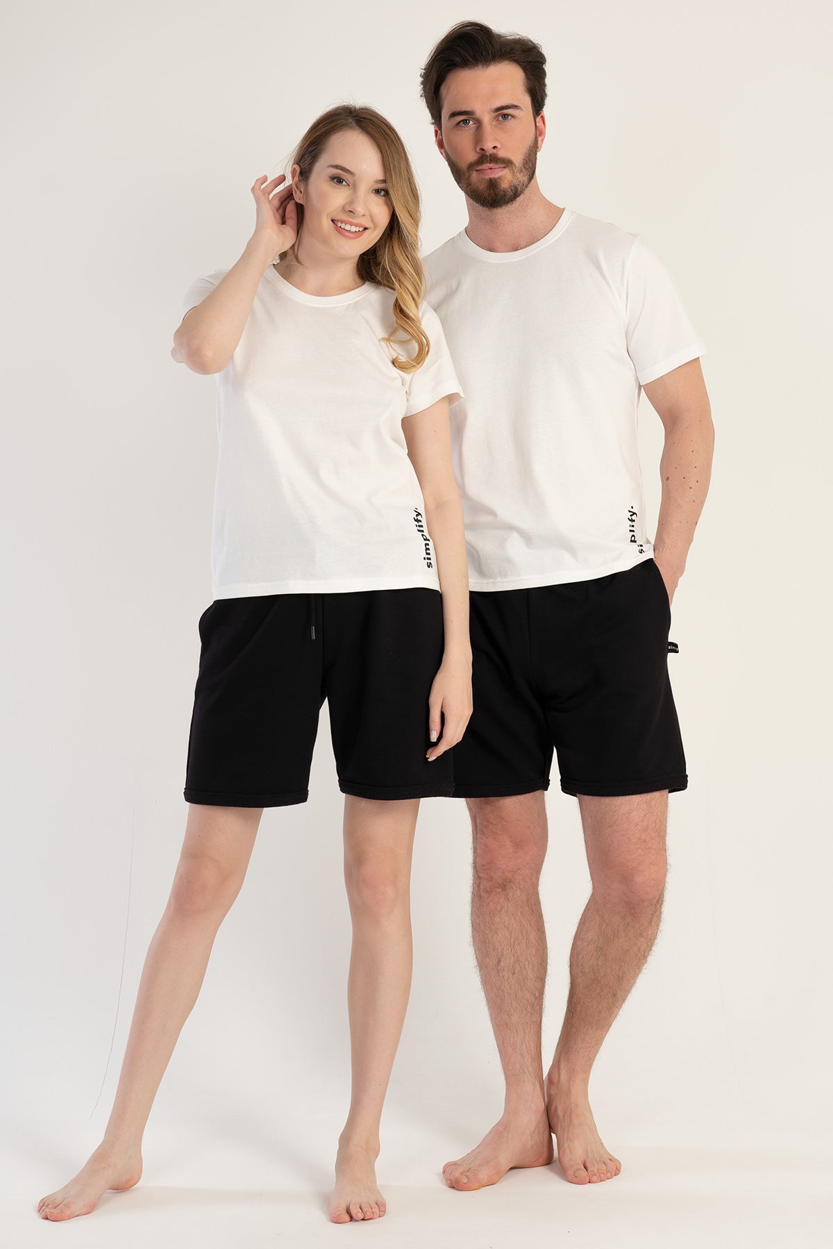 KADIN P.SUPREM/3IPLIK O YAKA KISA KOL DOUBLE PACA SORT TAKIM