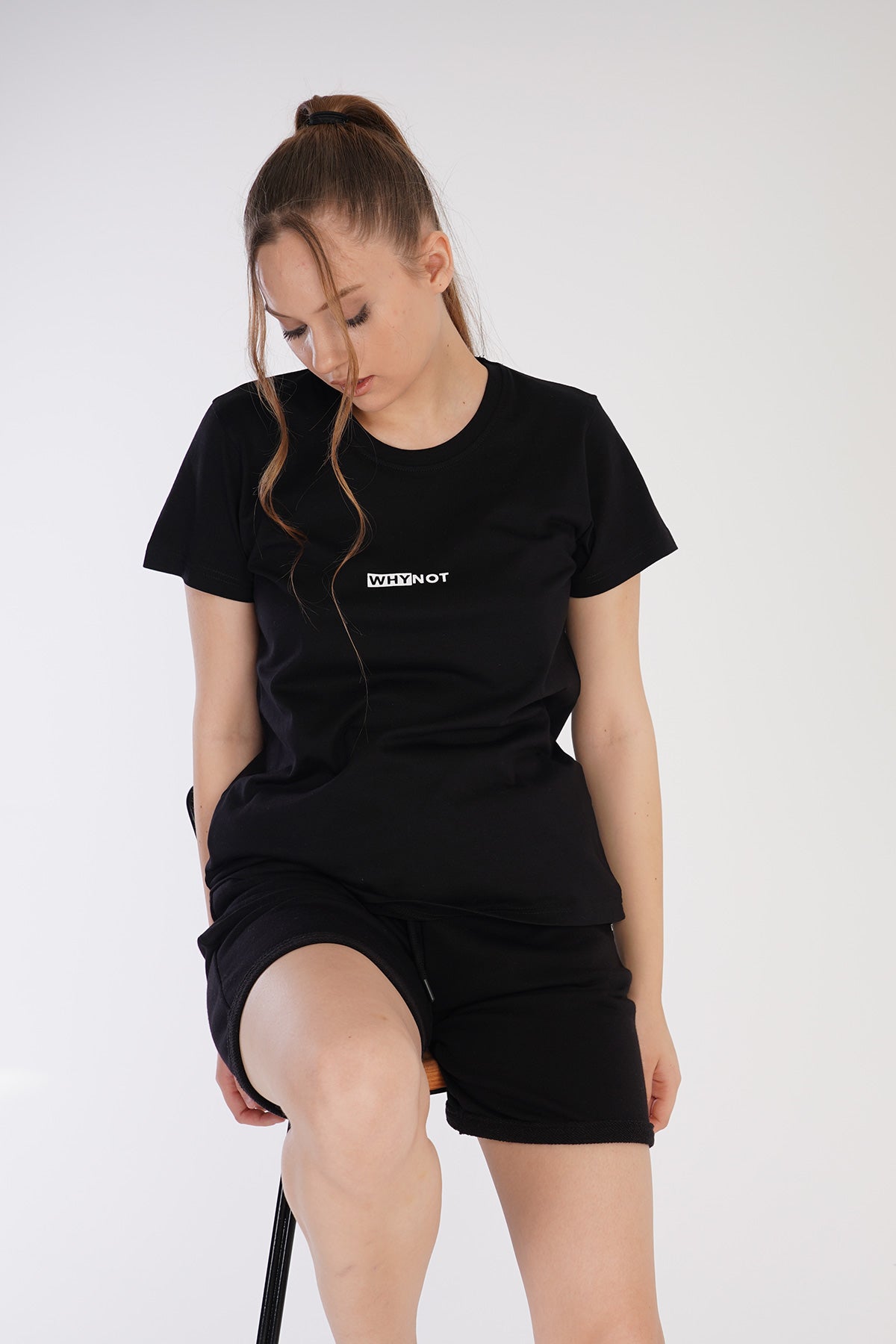 KADIN P.SUPREM/3IPLIK O YAKA KISA KOL DOUBLE PACA CEPLI SORT TAKIM