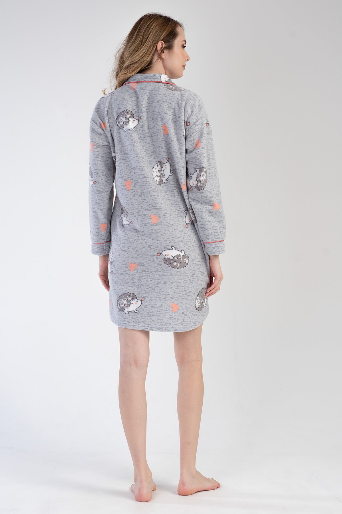 Woman Hedgehog Buttoned Tunic