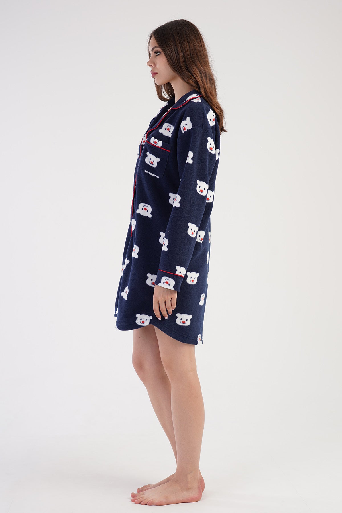 Woman Fleece Sweet Bear Tunic