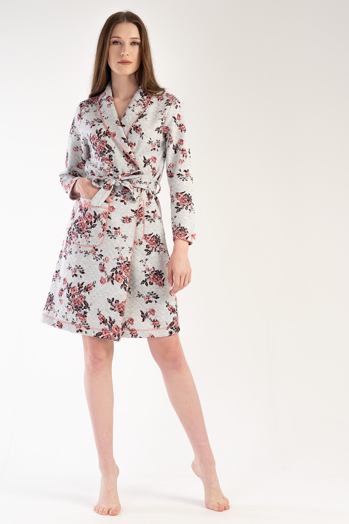 Woman Sare Quilting Dressing Gown