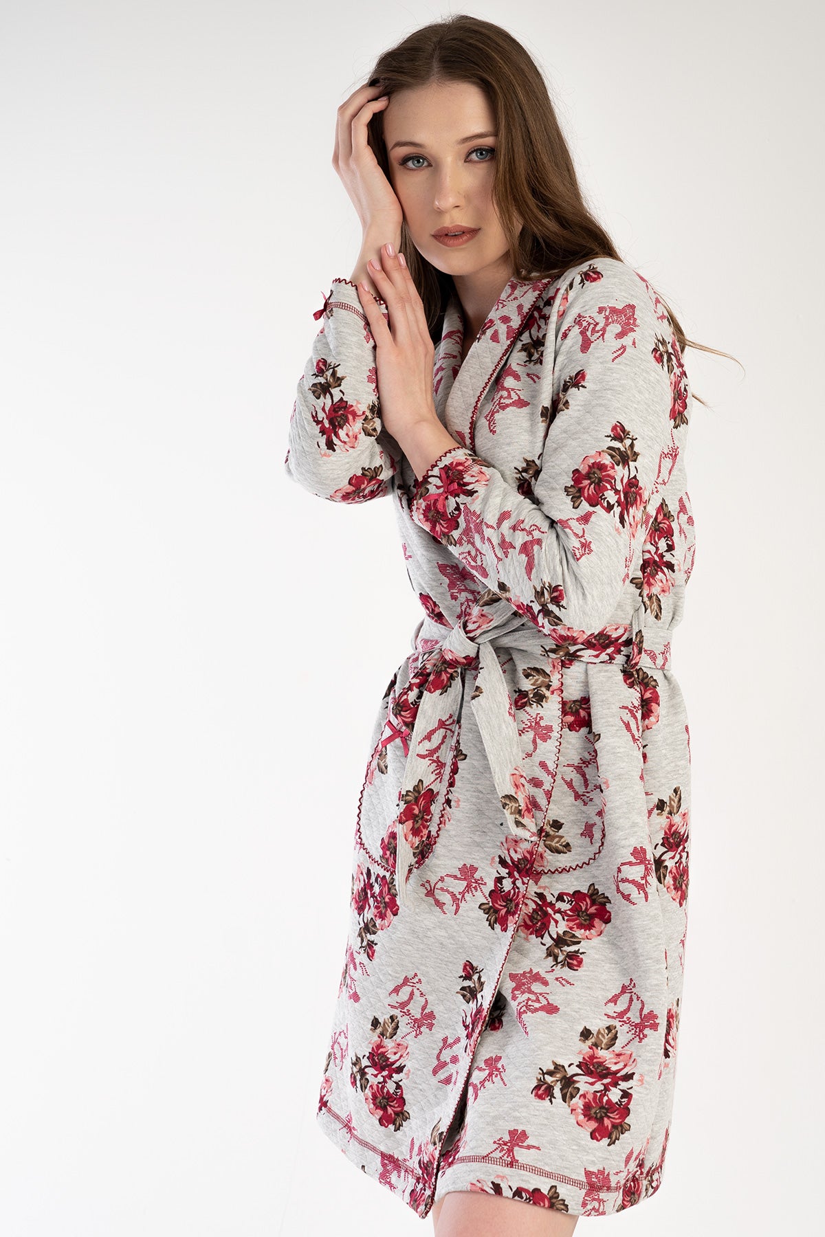 Woman Quilting Nelly Dressing Gown