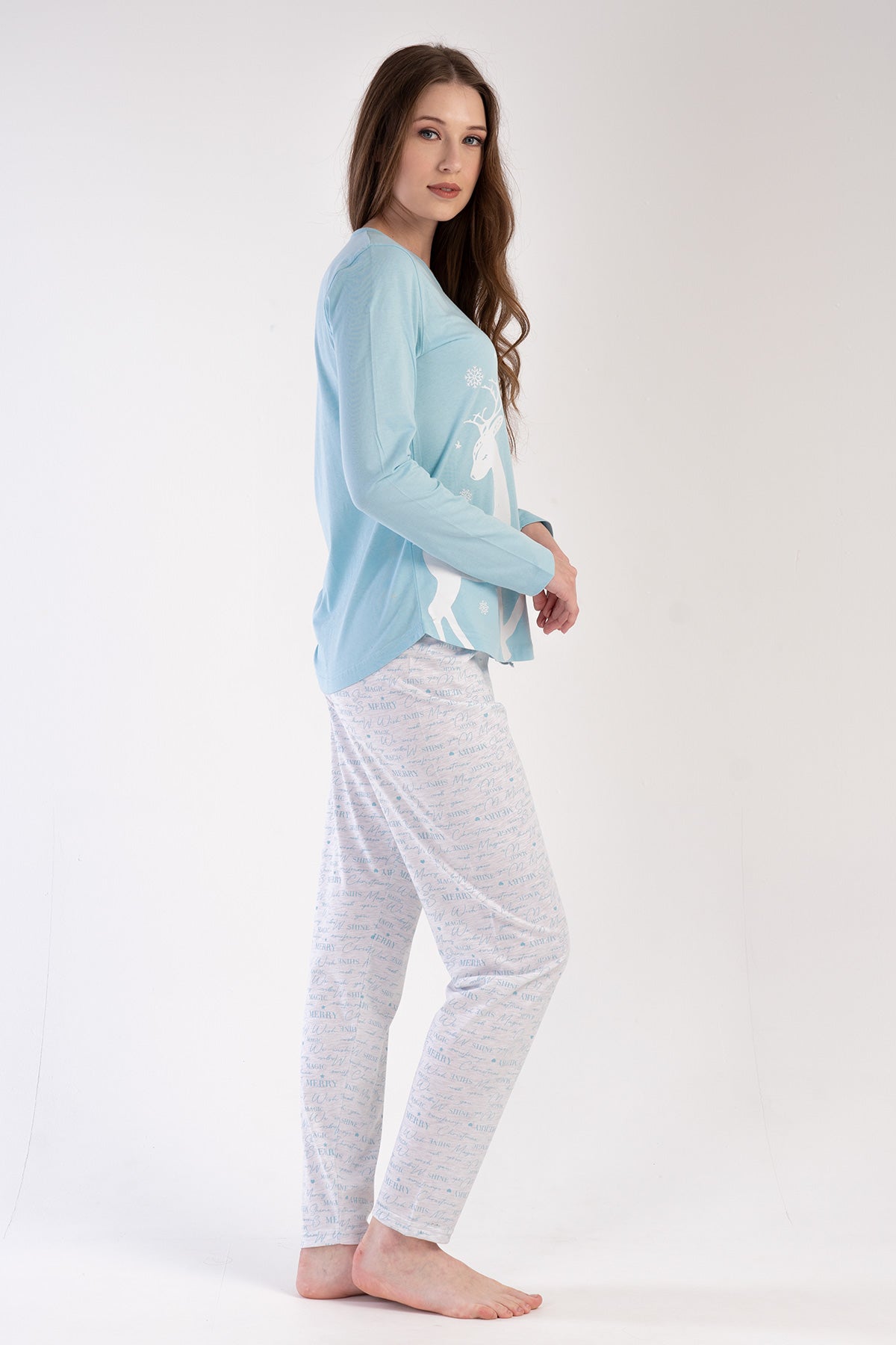 Woman Supreme Crystal Blue Pyjama Set