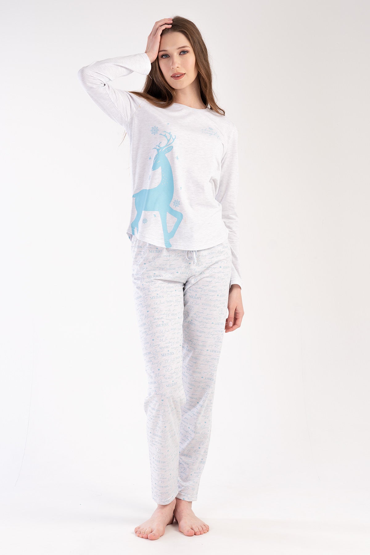 Woman Supreme Crystal Blue Pyjama Set