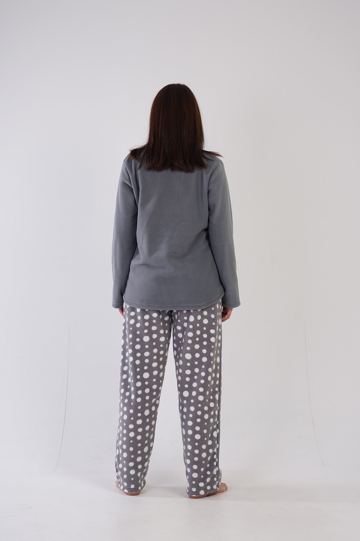 Woman Fleece Big Size Cute Pyjama Set